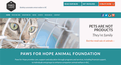 Desktop Screenshot of pawsforhope.org